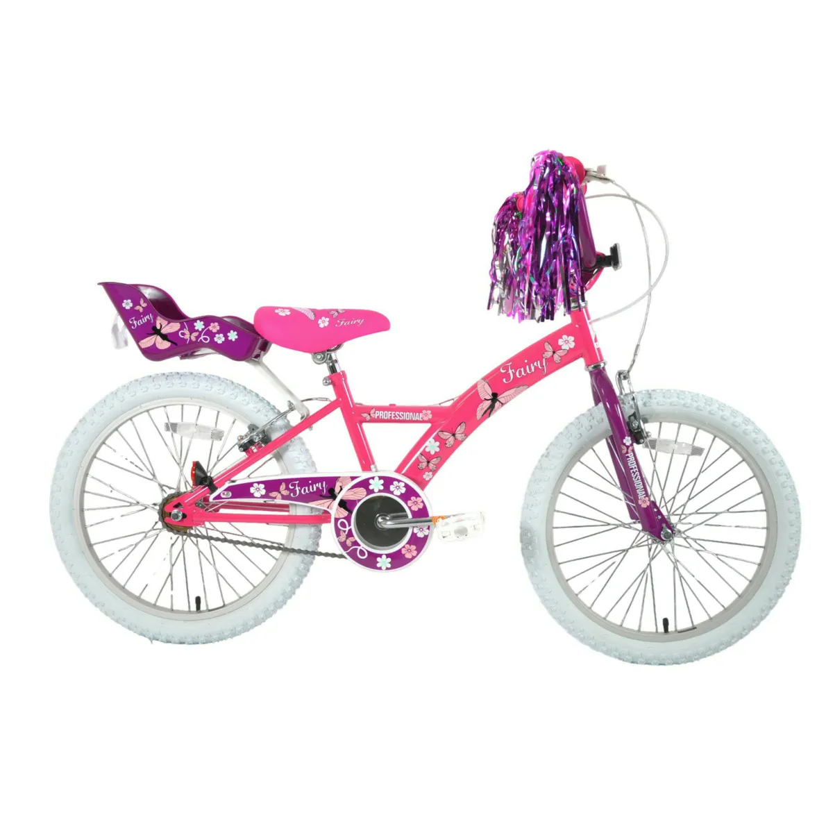 Professional Fairy 18 Inch kids bike in pink and purple