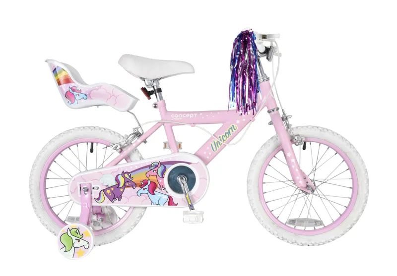 Streamers Pink Purple Age 5+ Miami Miss 16" Wheel Girls BMX Bike Dolly Seat 