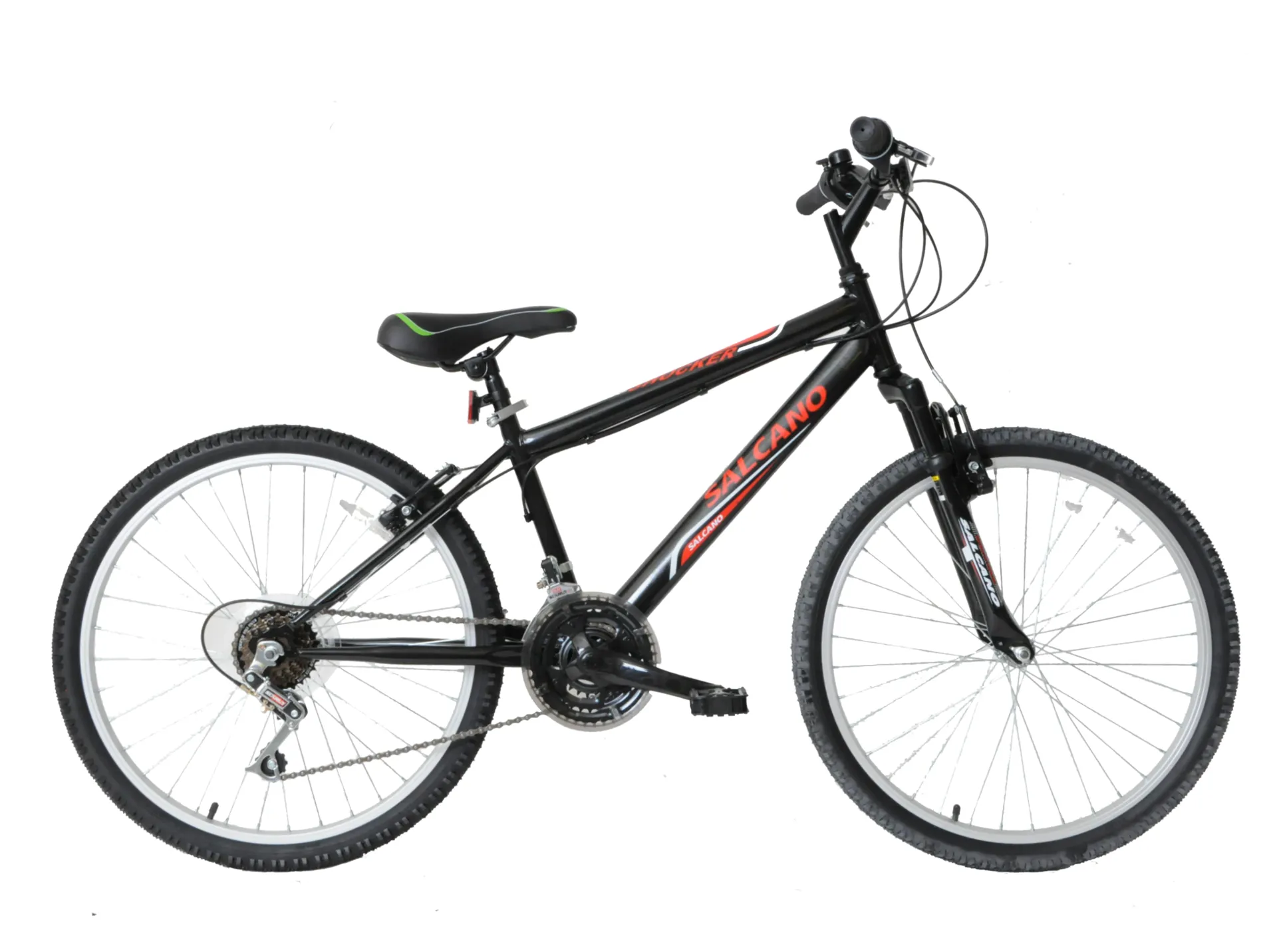 Salcano Shocker 24 inch Wheel Kids Mountain Bike Black and Red