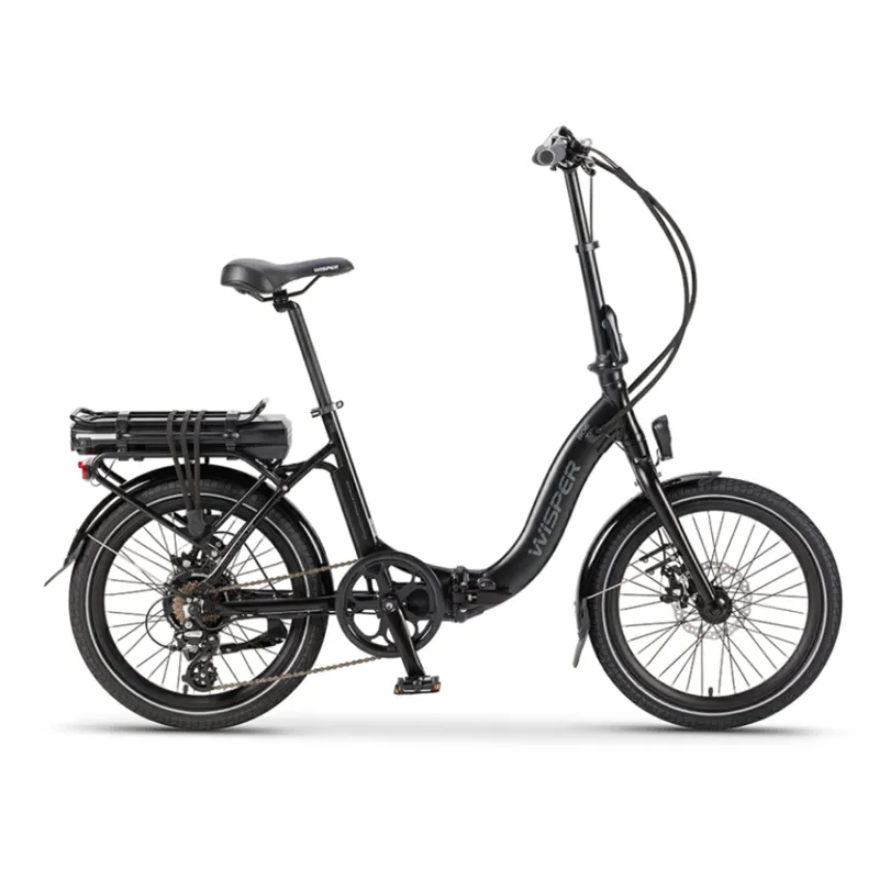 Wisper 806 20 Inch Folding Electric Bike Black