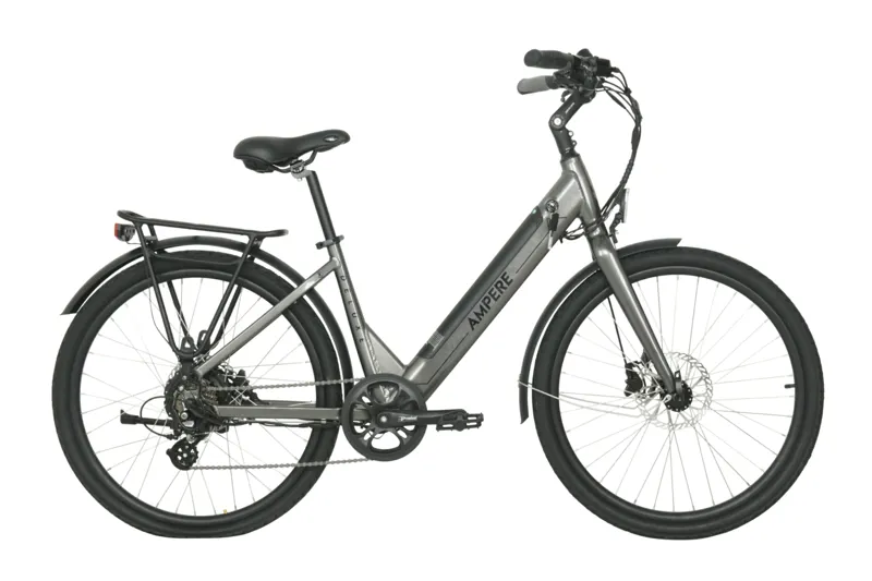 Ampere Deluxe Step Through 26 Inch Wheel Electric Bike Grey