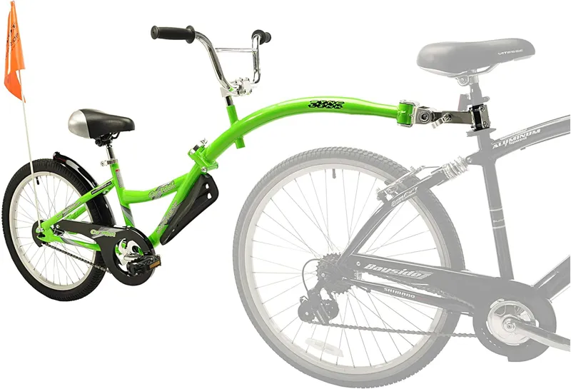WeeRide Co Pilot Tagalong Bike Green-1