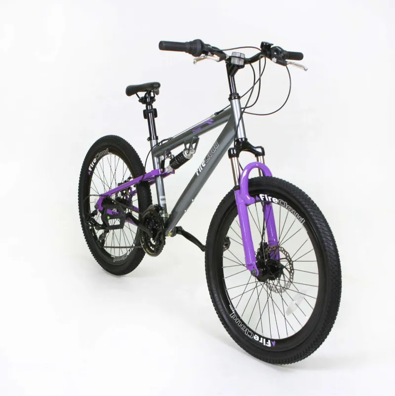 Firecloud Dream 24 Inch Wheel Kids Mountain Bike Grey-1