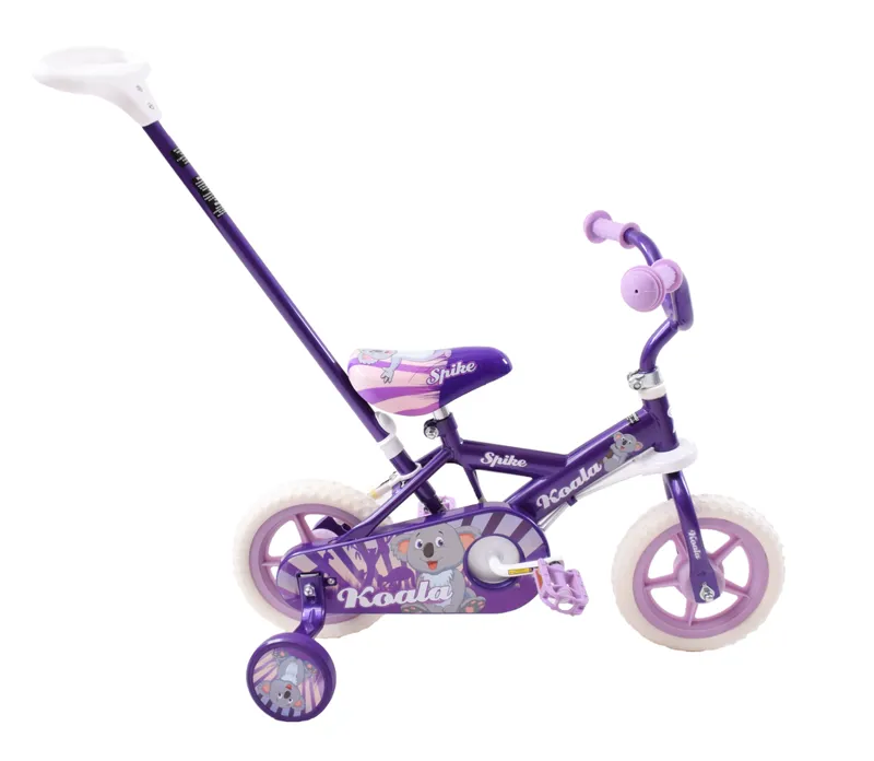 Spike Koala 10 Inch Wheel Kids Bike Purple and White-5