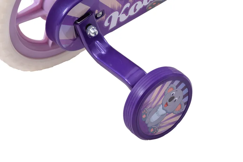 Spike Koala 10 Inch Wheel Kids Bike Purple and White-6