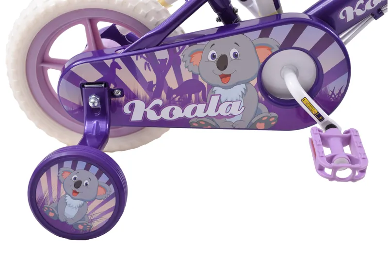 Spike Koala 10 Inch Wheel Kids Bike Purple and White-4