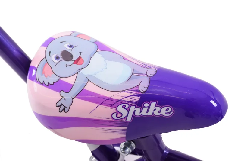 Spike Koala 10 Inch Wheel Kids Bike Purple and White-2