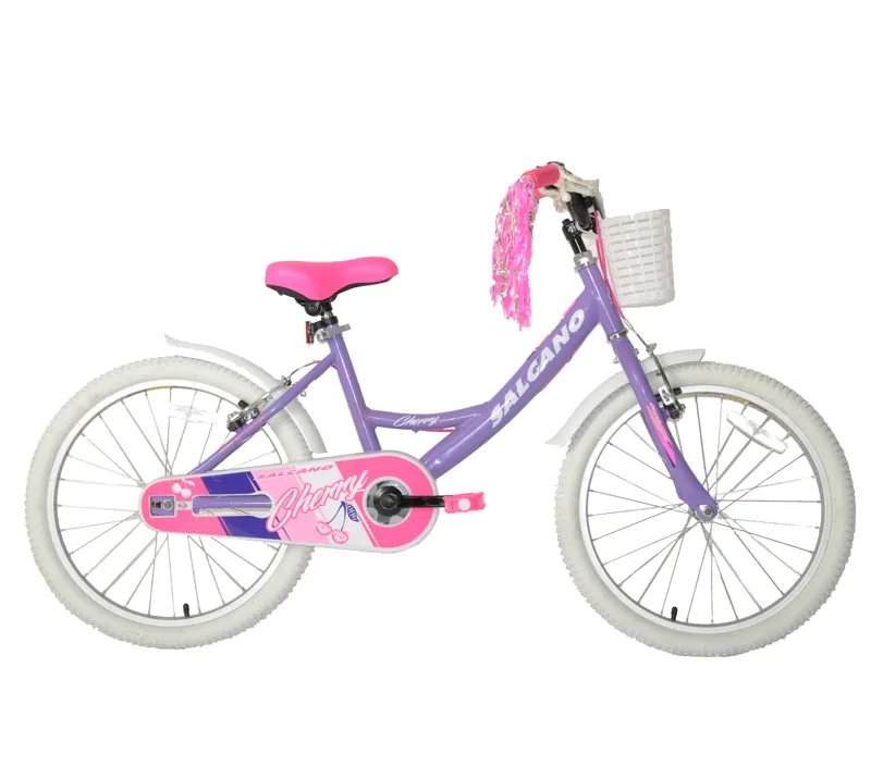 Велосипед для девочки 20 купить. Велосипед детский Cherry. Сиреневый велосипед. Велосипед детский с вишенками. Велосипед фиолетовый с my Pets.