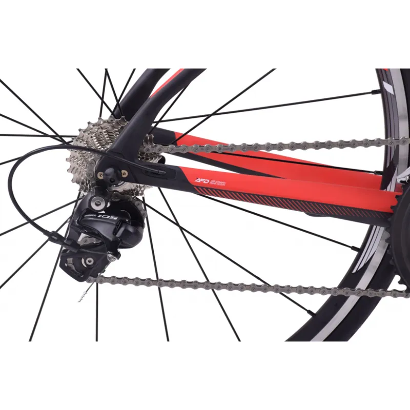 Tropix Milan Sports Road Bike Black and Red-1