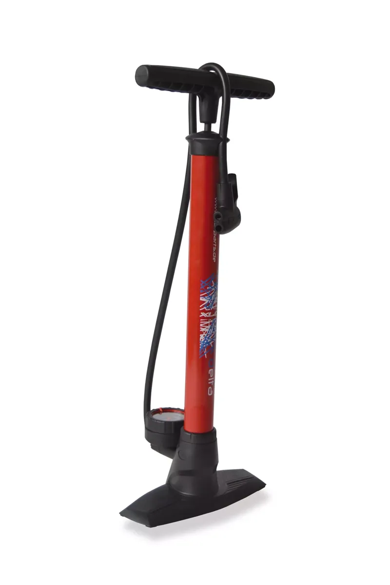XLC Delta Dual Head Track Pump Red