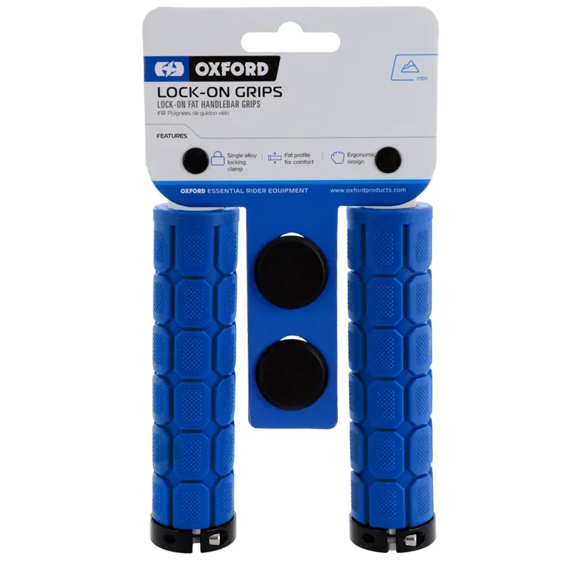 Oxford Lock On Fat Grips in Blue