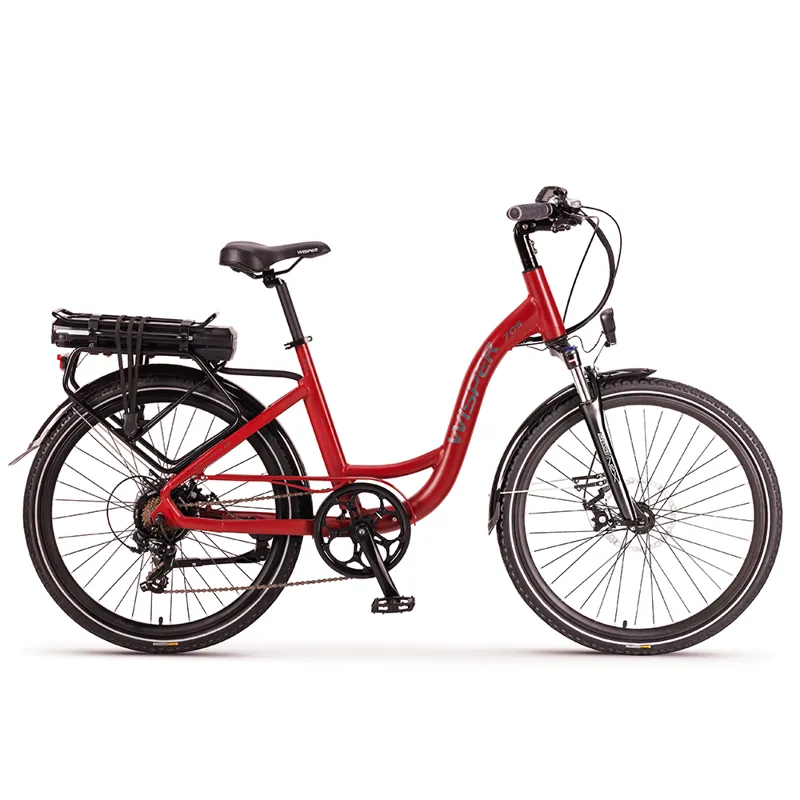 Wisper 705 26 Inch Step Through Electric Bike Red 