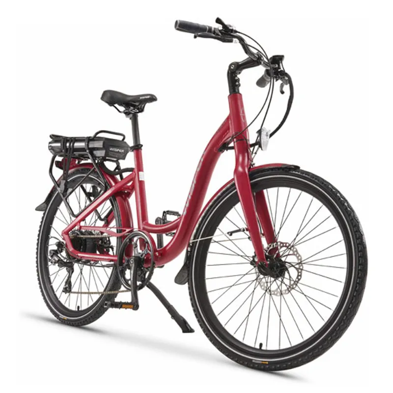 Wisper 705 26 Inch Step Through Electric Bike Red -1