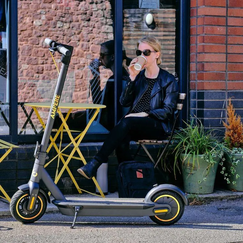 Ampere Go Electric Scooter Grey and Gold 10AH-5