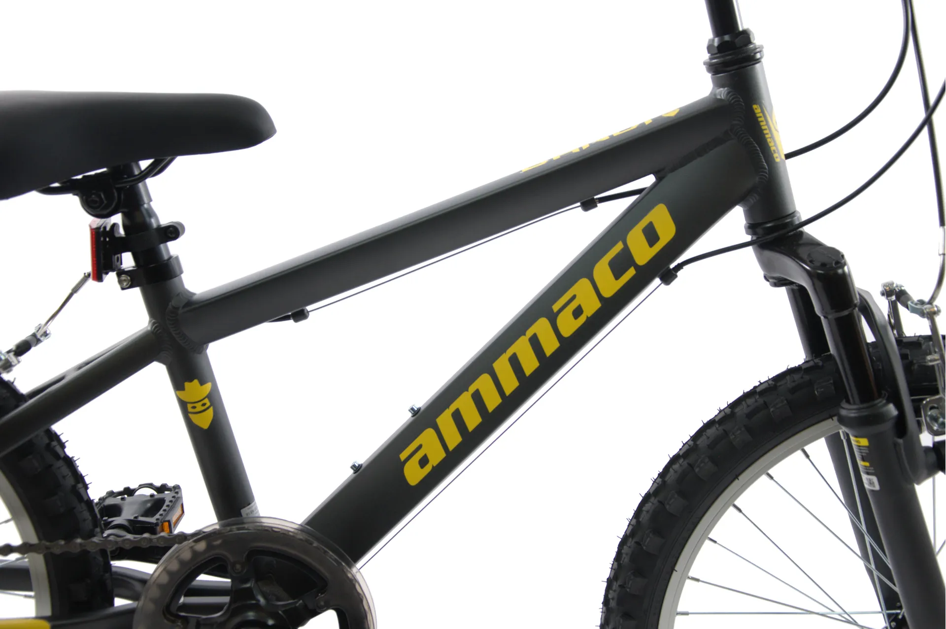 Ammaco Bandit 18 Inch Wheel Kids Mountain Bike Grey