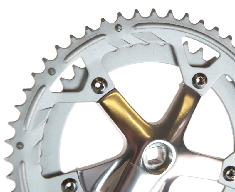 Lasco Double Chainset 42/52T x 170mm Silver-2