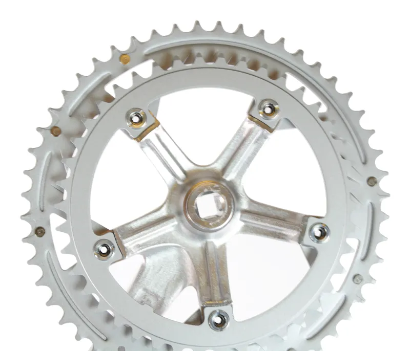 Lasco Double Chainset 42/52T x 170mm Silver-1