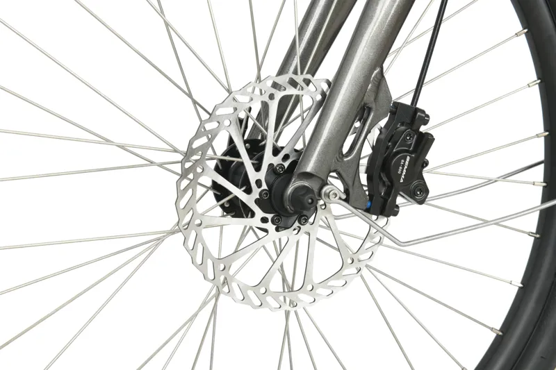 Ampere Deluxe Step Through 26 Inch Wheel Electric Bike Grey-6