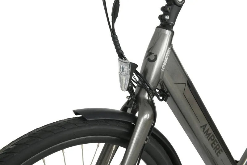 Ampere Deluxe Step Through 26 Inch Wheel Electric Bike Grey-7