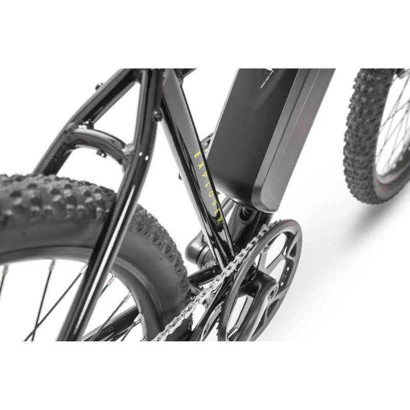 Ampere Explorer Electric Bike Black and Yellow
