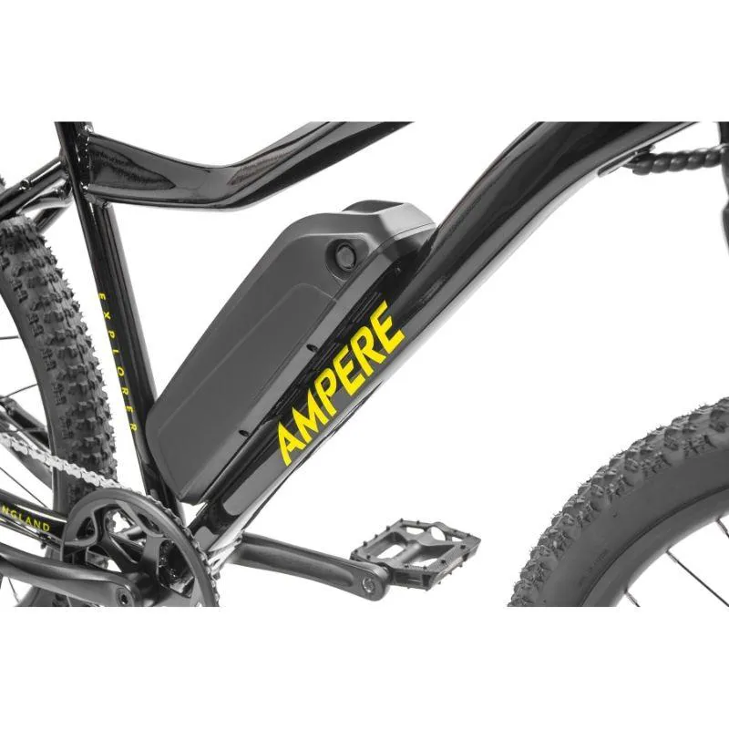 Ampere Explorer Electric Bike Black and Yellow-6