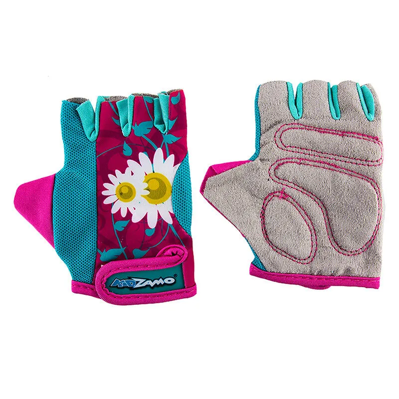 Kidzamo Daisy Blue Cycling Mitts-1