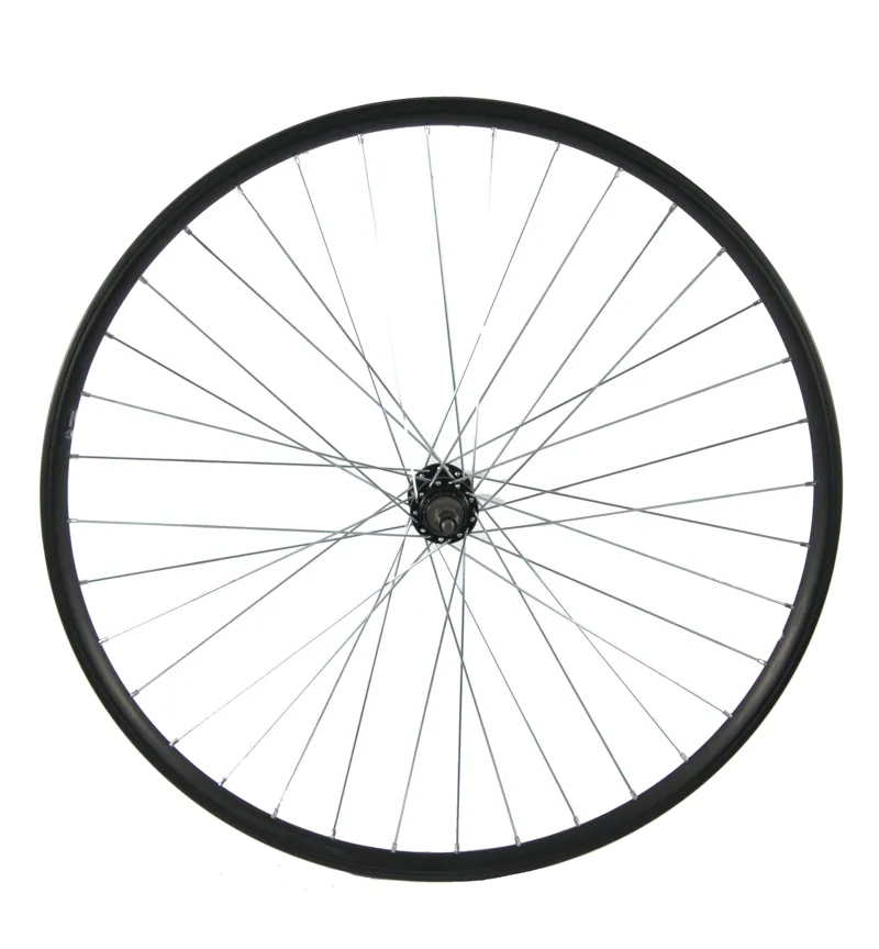 700c Rear Road Wheel Screw-On Black-1