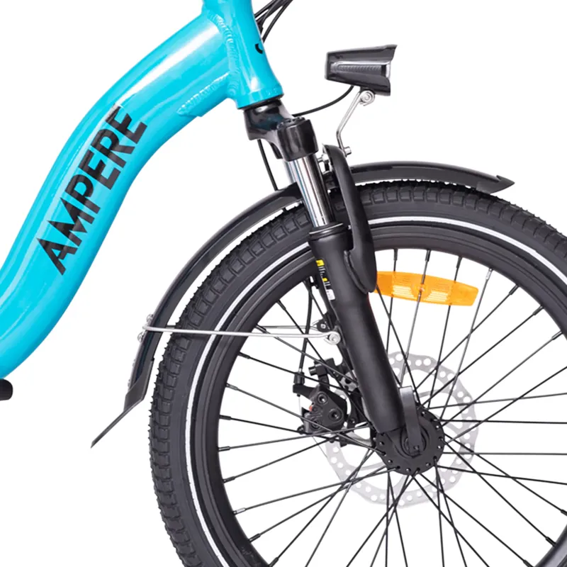 Ampere Alter 20 Inch Low Step Folding Electric Bike Blue 10Ah-3
