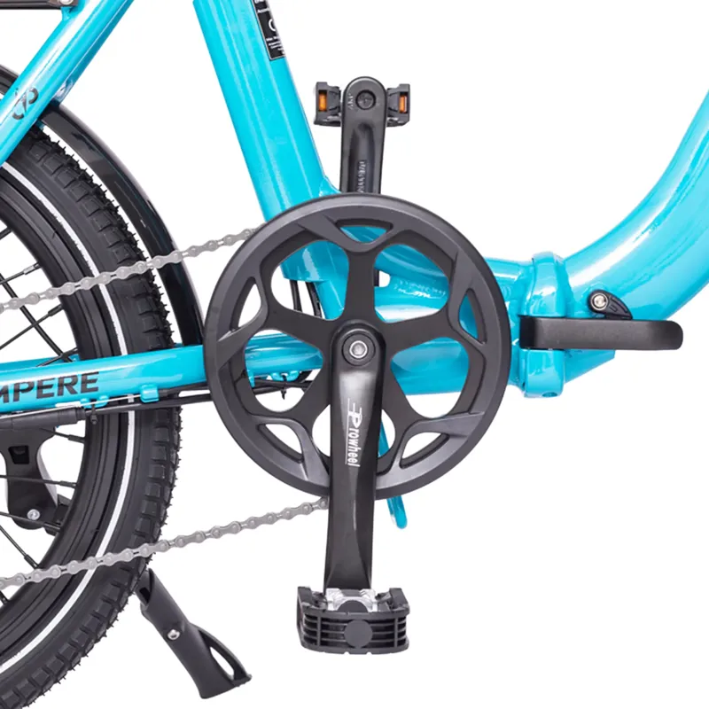 Ampere Alter 20 Inch Low Step Folding Electric Bike Blue 10Ah-4