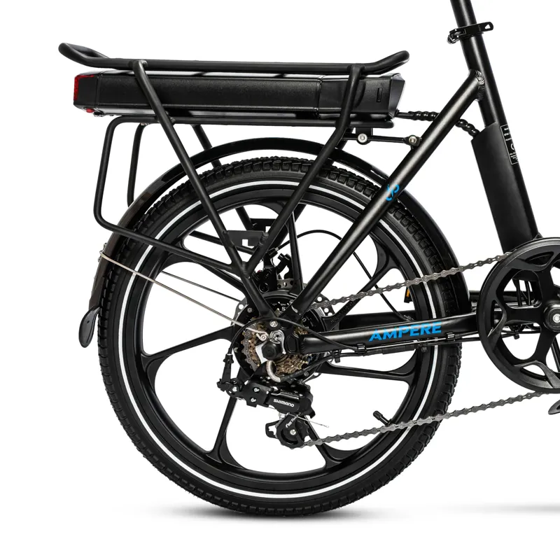 Ampere Alter Low Step Folding Electric Bike Black 15Ah-3