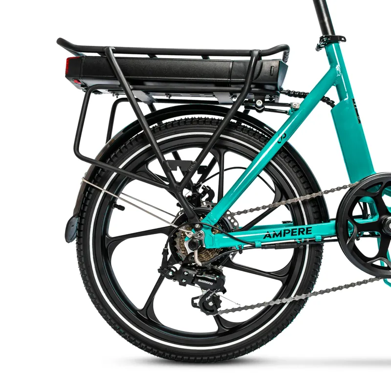 Ampere Alter 20 Inch Low Step Folding Electric Bike Blue 15Ah-3