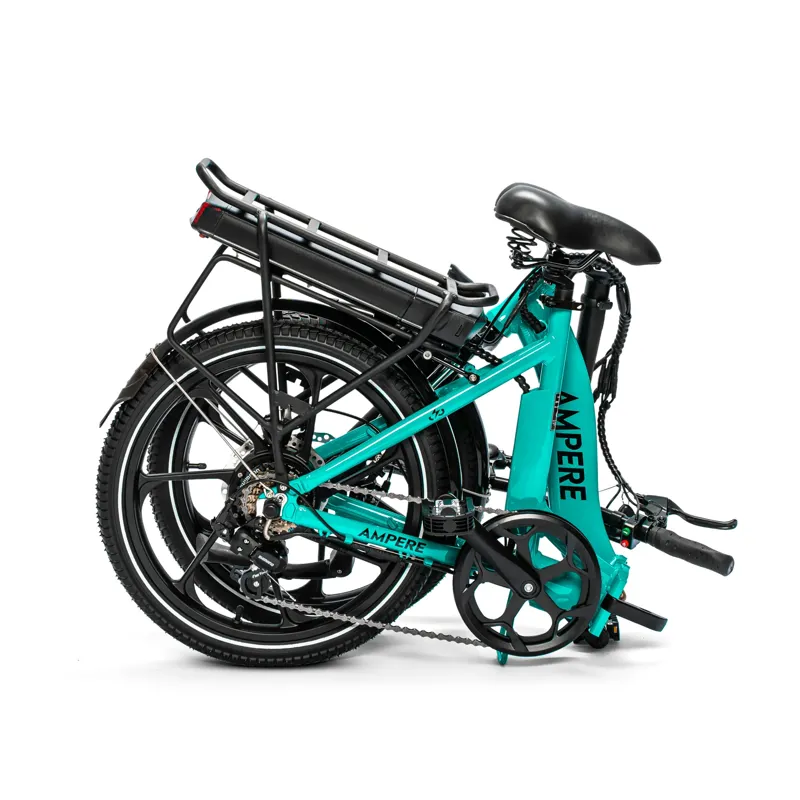 Ampere Alter 20 Inch Low Step Folding Electric Bike Blue 15Ah-5