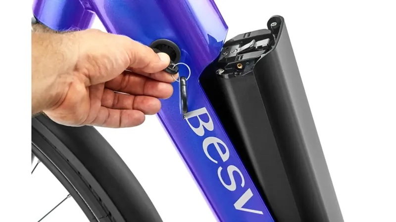 Besv TR 1.5 Step Through Electric Bike 700c Wheel Navy Blue-4