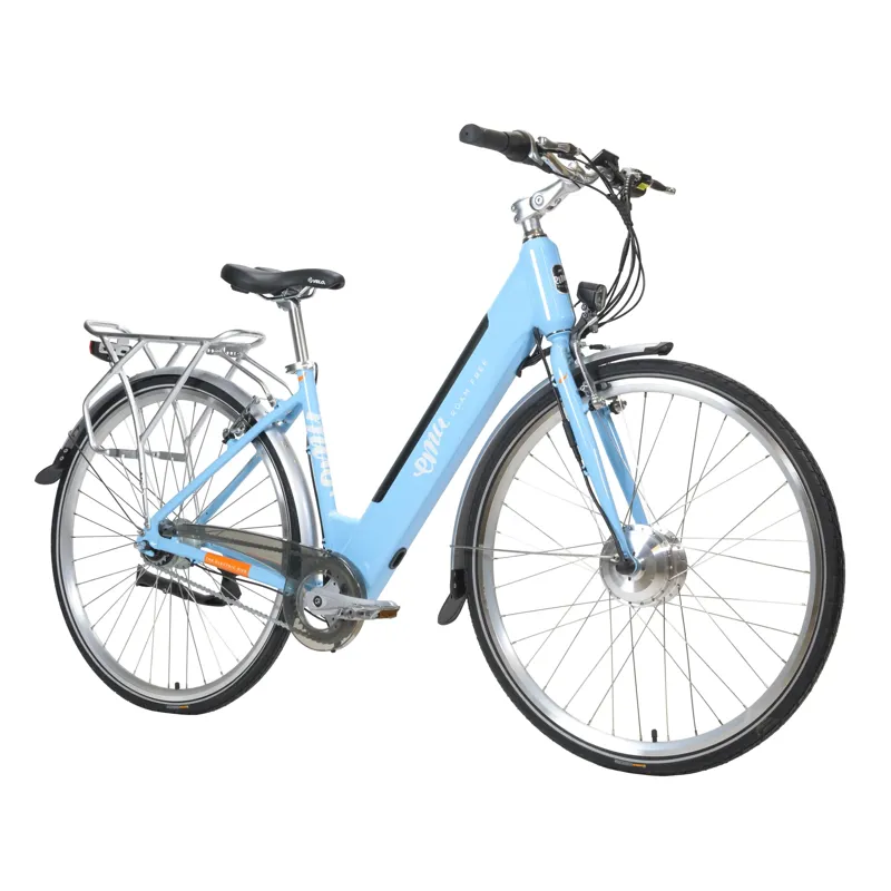 EMU Classic Step Through 700c Wheel Electric Bike Light Blue 10.4Ah-1