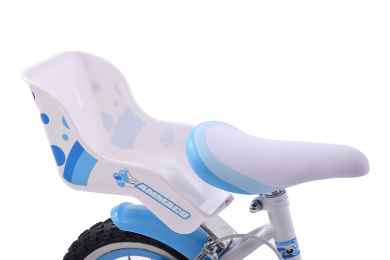 Ammaco Cutie 12 Inch Wheel Kids Bike Blue And White-5