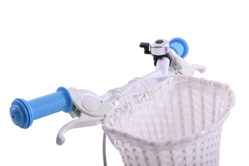 Ammaco Cutie 12 Inch Wheel Kids Bike Blue And White-1