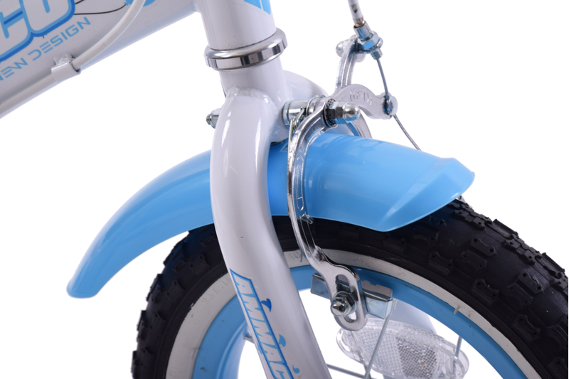 Ammaco Cutie 12 Inch Wheel Kids Bike Blue And White-3