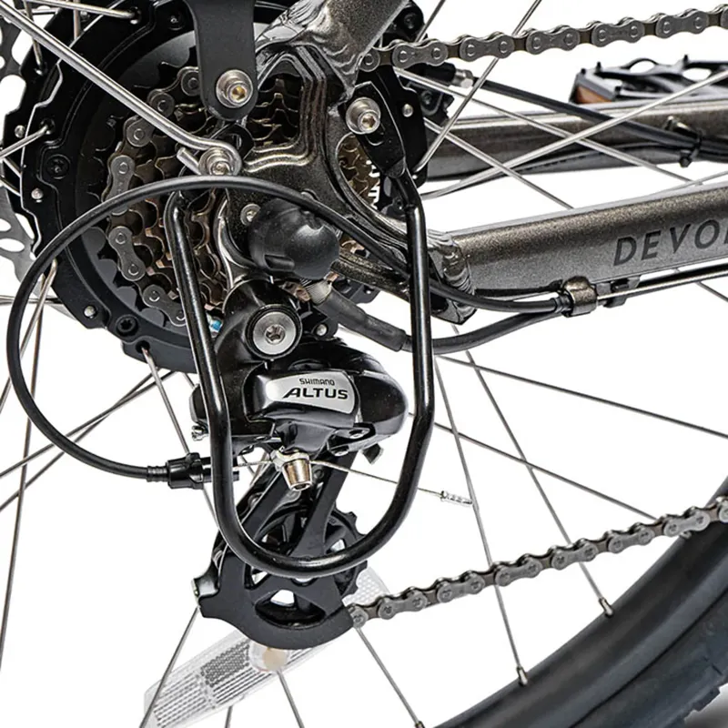 Ampere Deluxe Step Through 700c Wheel Electric Bike Grey 10Ah-8