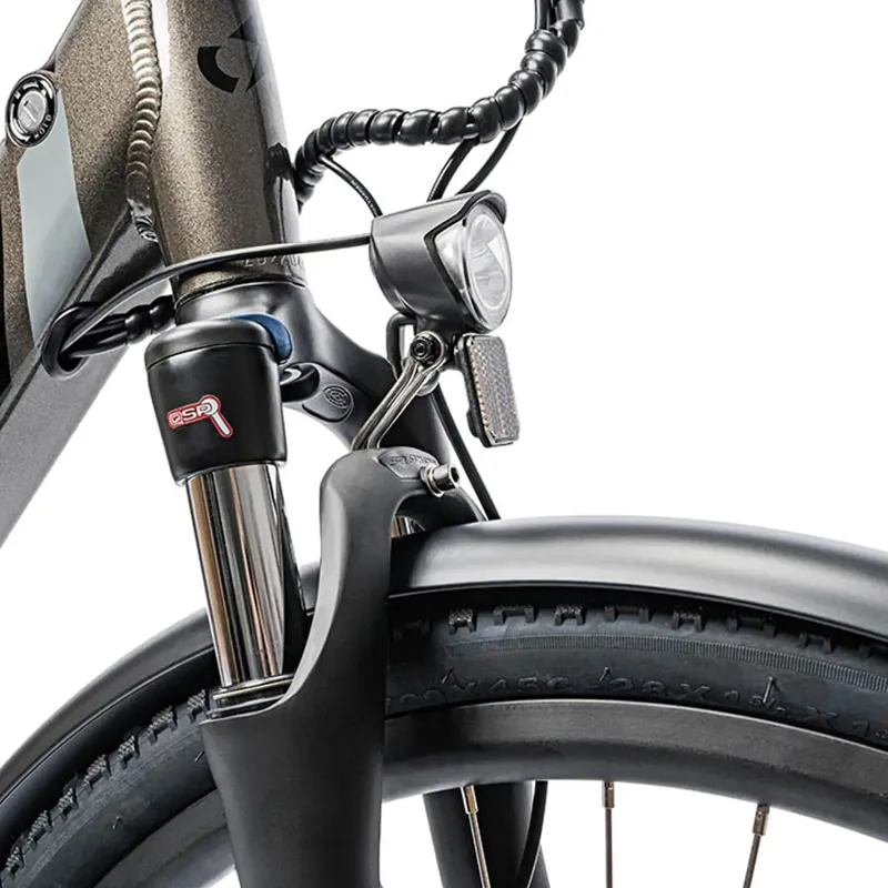 Ampere Deluxe Step Through 700c Wheel Electric Bike Grey 10Ah-6