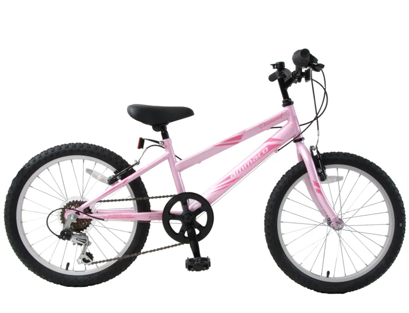 Ammaco Diamond 20 Inch Wheel Kids Mountain Bike Pink