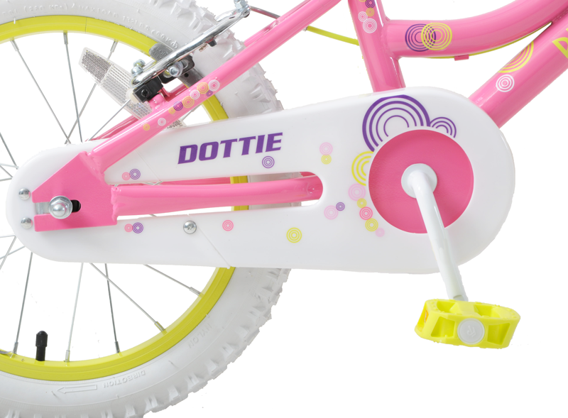 Professional Dottie 16 Inch Wheel Kids Bike Pink and Yellow-2