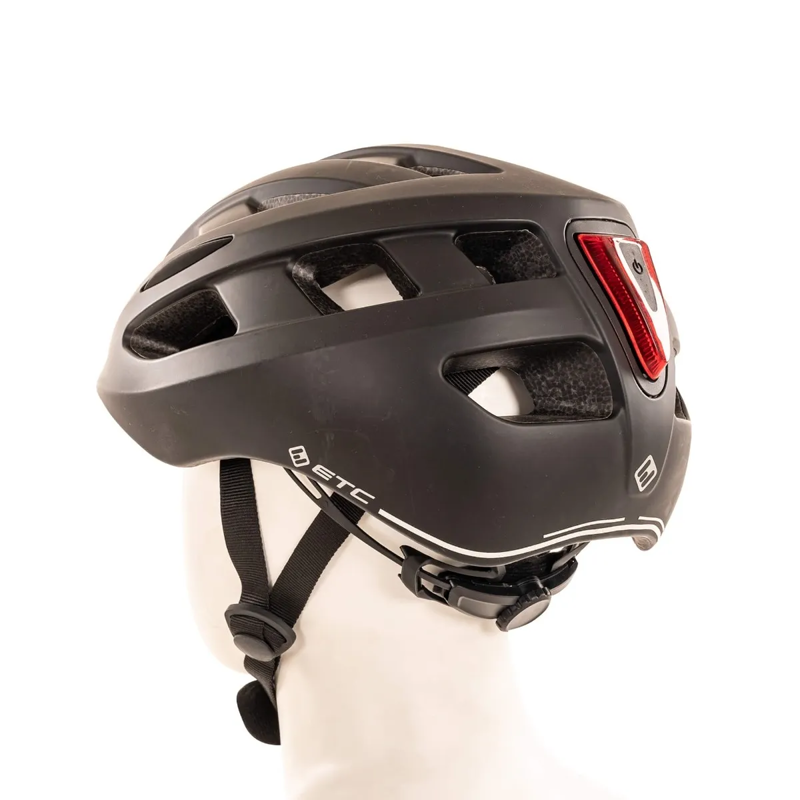 ETC C317 Helmet With Rear Light Black -2