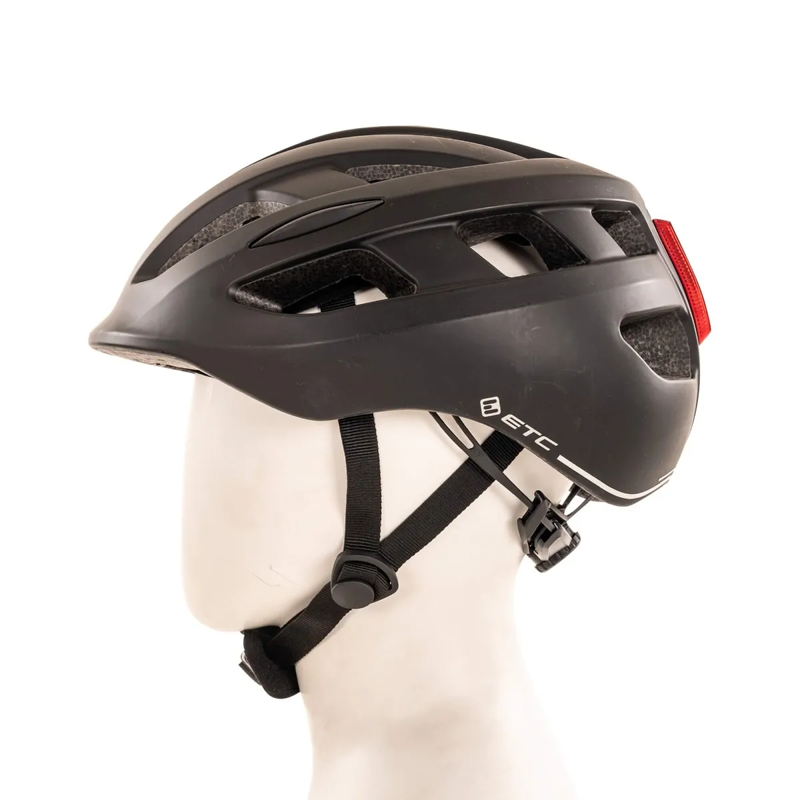 ETC C317 Helmet With Rear Light Black -1