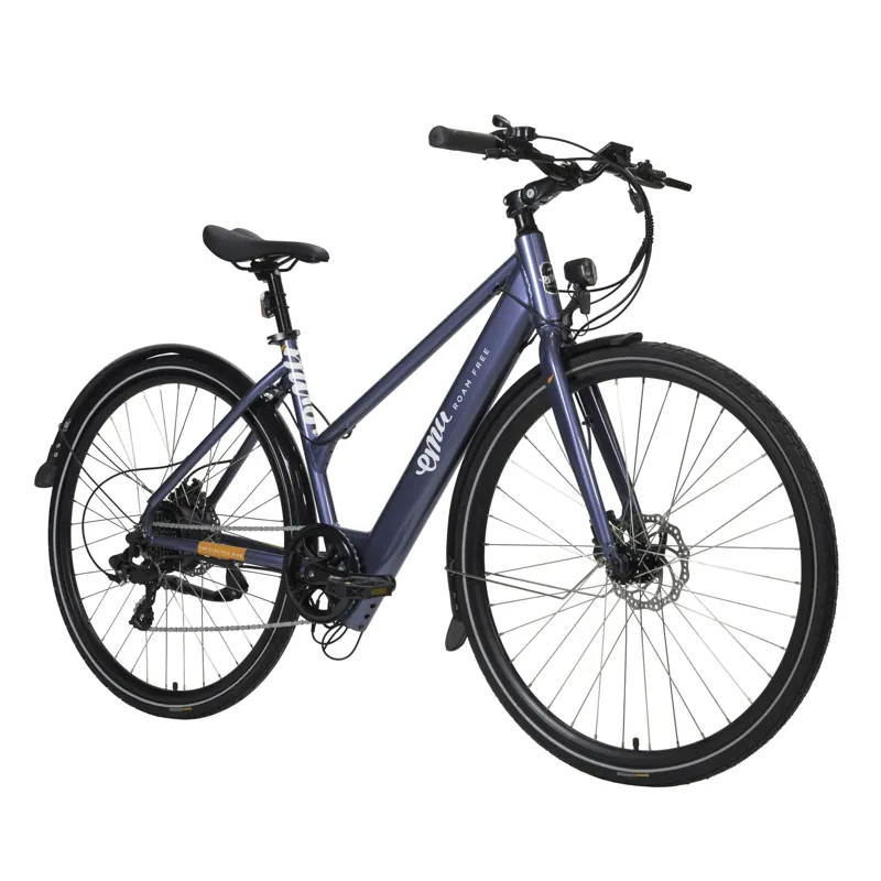 EMU Evo Step Through 700c Wheel Electric Bike Metallic Blue 10.4Ah-1