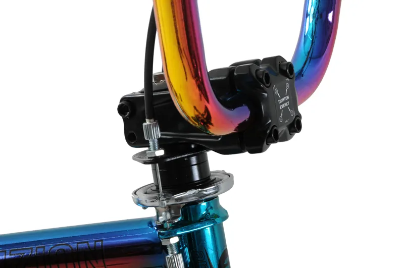 Ammaco Fuzion BMX 20 Inch Wheel Kids Bike Neon Rainbow-8