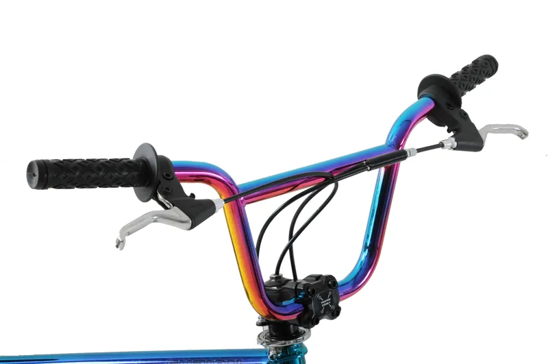 Ammaco Fuzion BMX 20 Inch Wheel Kids Bike Neon Rainbow-4