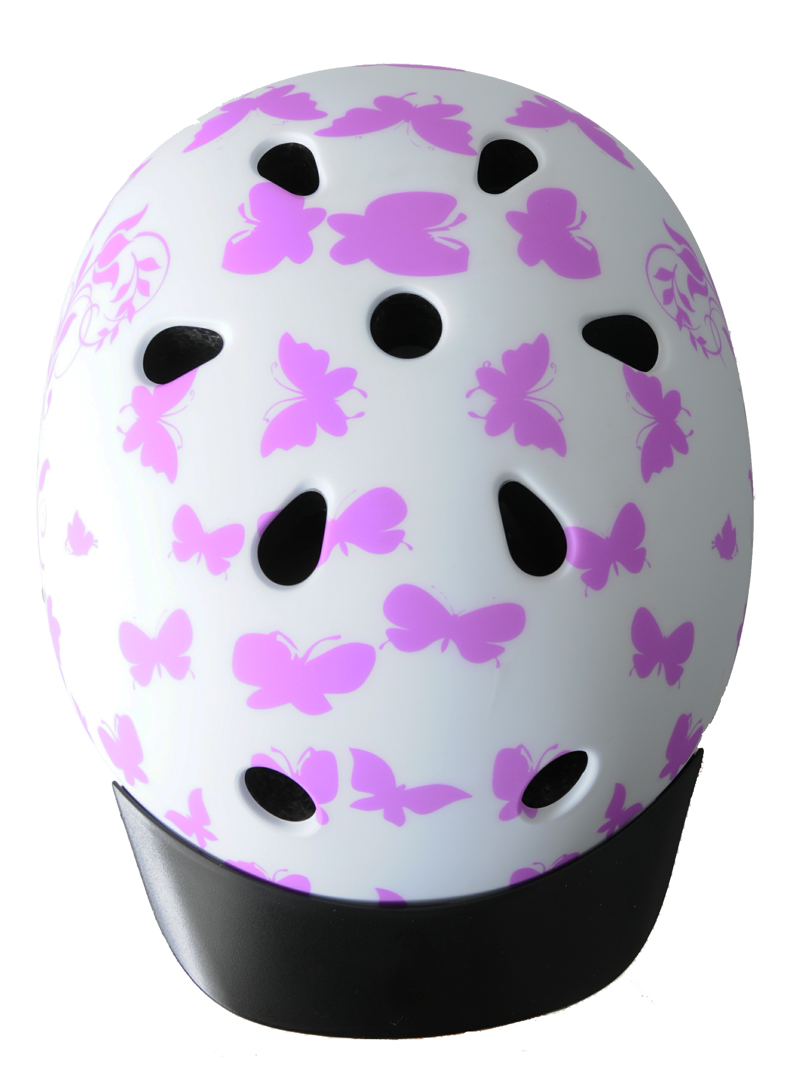 Ammaco ABS Butterfly Helmet White/Pink 53-55cm-1