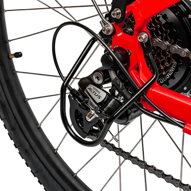 Ampere Hilux 700c Wheel Electric Bike Grey and Red 14Ah-6