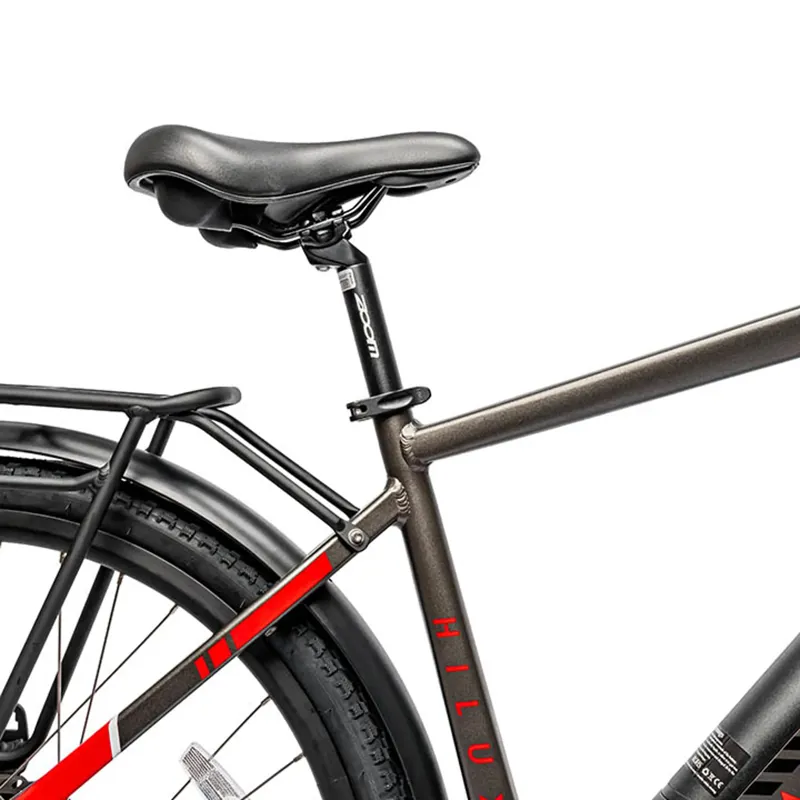 Ampere Hilux 700c Wheel Electric Bike Grey and Red 10Ah-8