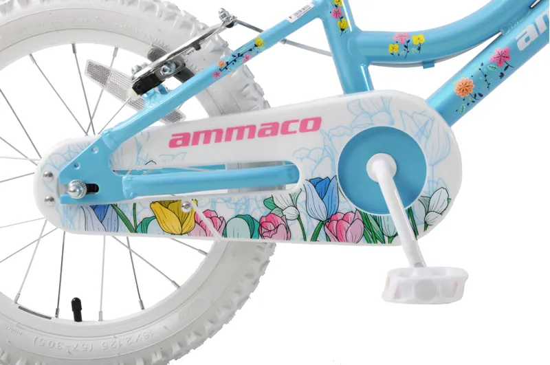 Ammaco Orchid 16 inch Wheel Kids Bike Blue and White-4